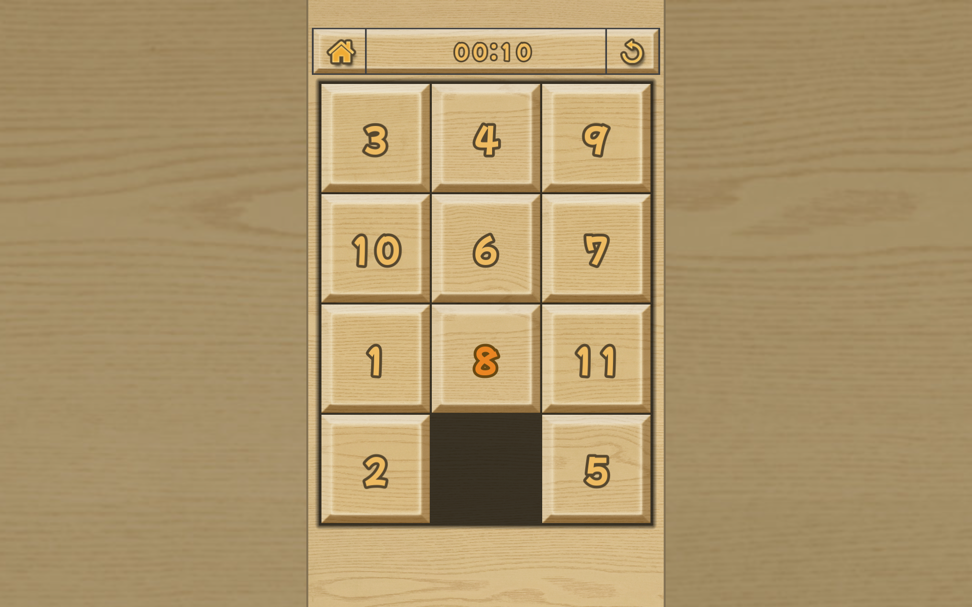 Скриншот игры Классические Пятнашки